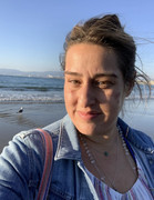 Christina Workman at the beach